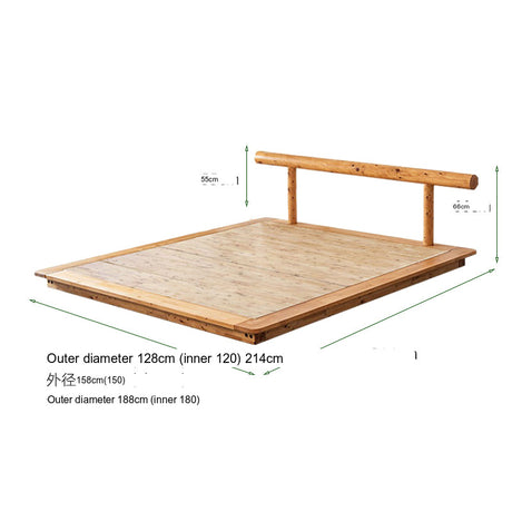 BAIYA SHUNAN Haru Elegant Japanese Cypress Double Bed from BAIYA SHUNAN