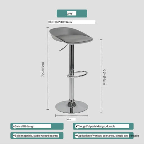 ABOUT WHITE Katowice Sleek Nordic Bar Chair from ABOUT WHITE