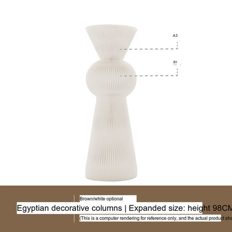 SHIBA Elenora Elegant Egyptian Pillar Display Table from SHIBA