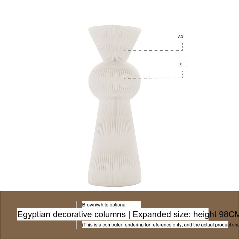 SHIBA Elenora Elegant Egyptian Pillar Display Table from SHIBA