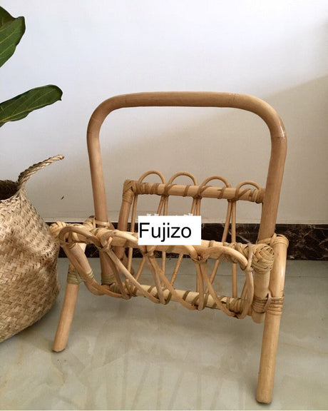 RATTAN FURNITURE Yujin Handmade Woven Photo Bookshelf from RATTAN FURNITURE