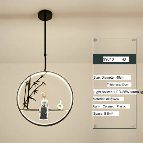 BOJI Minoru Stylish LED Ceiling Lamp Chinese Style from BOJI