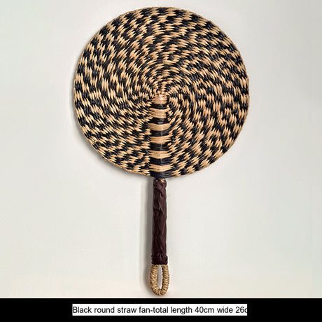 LIVETAI Akira Eco-Friendly Summer Hand-Cranked Sea Grass Fan from LIVETAI
