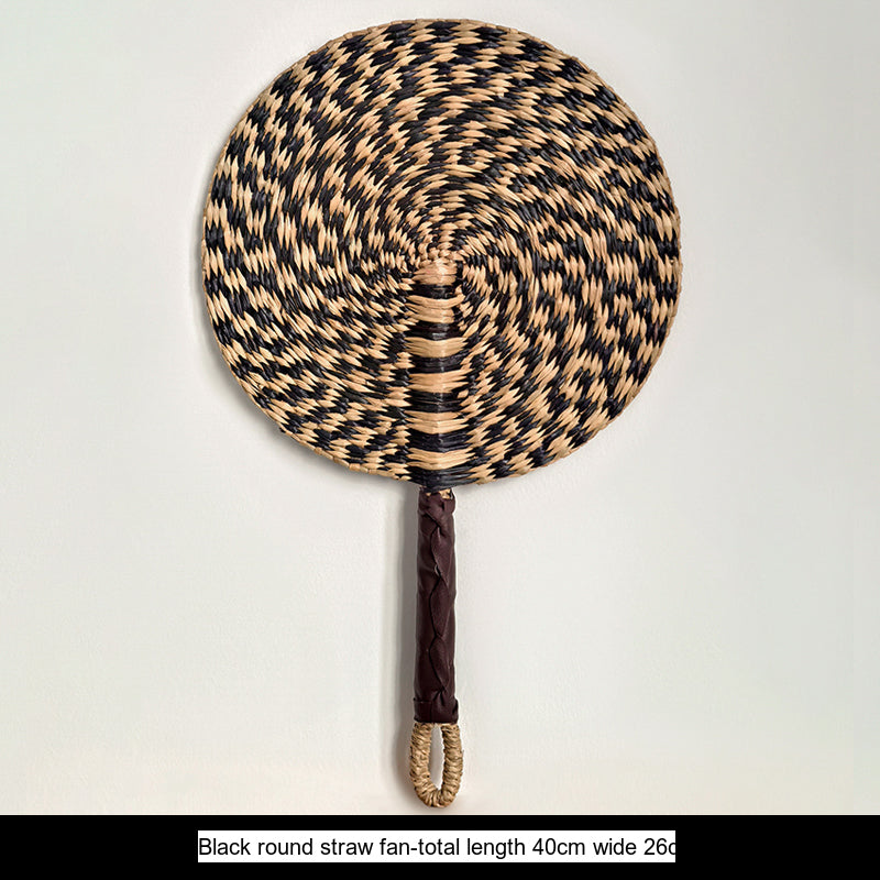 LIVETAI Akira Eco-Friendly Summer Hand-Cranked Sea Grass Fan from LIVETAI