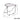 NIYE Montgomery Sleek Transparent Folding Stool from NIYE