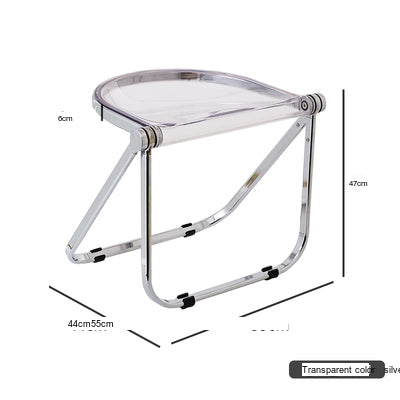 NIYE Montgomery Sleek Transparent Folding Stool from NIYE