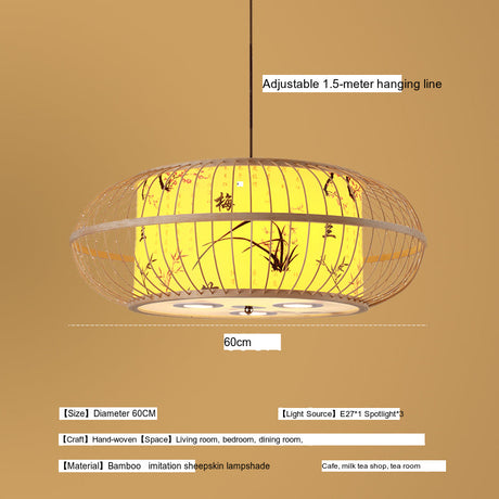 BOJI Elowen Traditional Woven Lights Ceiling Lamp from BOJI