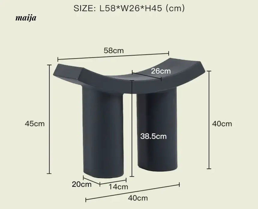 LAZYSPACE Emma Plastic Shoe Stool from LAZYSPACE