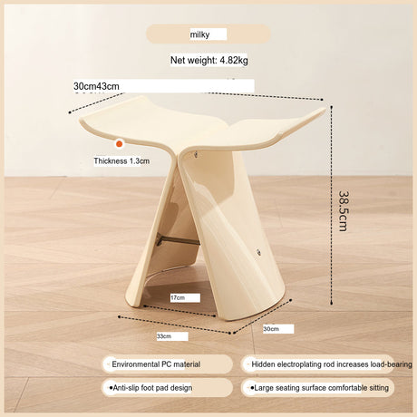 NIYE Hoshiko Transparent Stylish Makeup Stool from NIYE