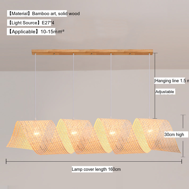 BOJI Kiyoshi Elegant Artistic Ceiling Lamp Living Room Decor from BOJI