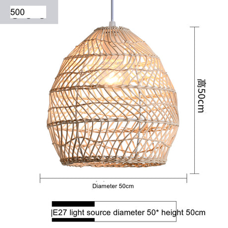 BOJI Haruko Vintage Woven Ceiling Lamp Retro Light Fixture from BOJI