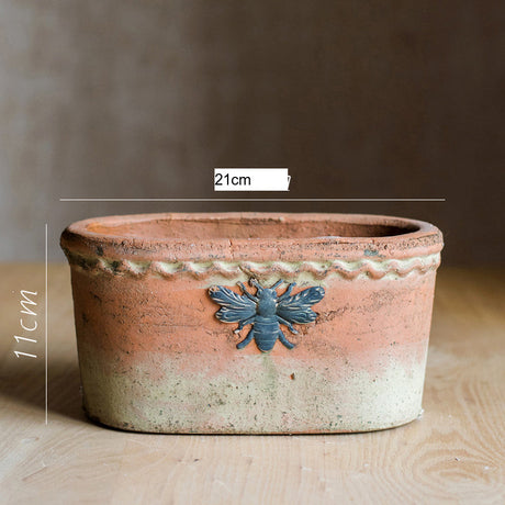 JUHAN Aisling Elegant Retro Ellipse Flowerpot from JUHAN