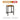 WEIMEI Fuzhou Vintage Rustic Square Table - Industrial Style Bistro Table from WEIMEI