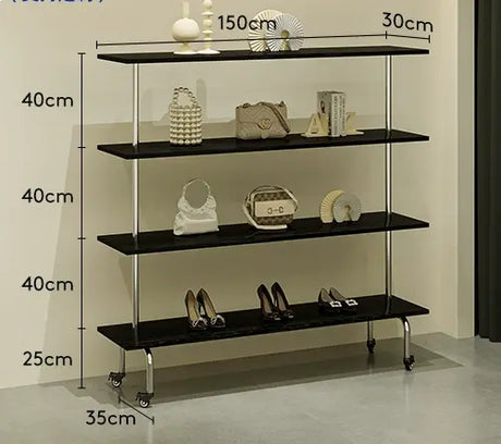SM Liam Black Shoes and Clothing Stand from SM