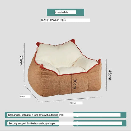 ABOUT WHITE Calypso Cozy Modern Beanbag Lounge Chair from ABOUT WHITE
