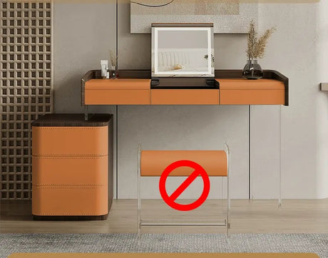 GEPH Mia Natural Wood Acrylic Dressing Table from GEPH