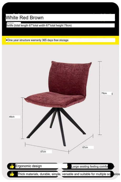 ABOUT WHITE Azura Modern Comfortable Nordic Dining Chair from ABOUT WHITE