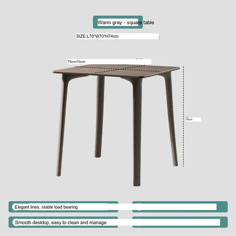 ABOUT WHITE Serafina Modern Minimalist Round Dining Table from ABOUT WHITE
