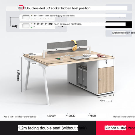 MUTINI Cortland Simple Modern Office Screen Desk Set from MUTINI