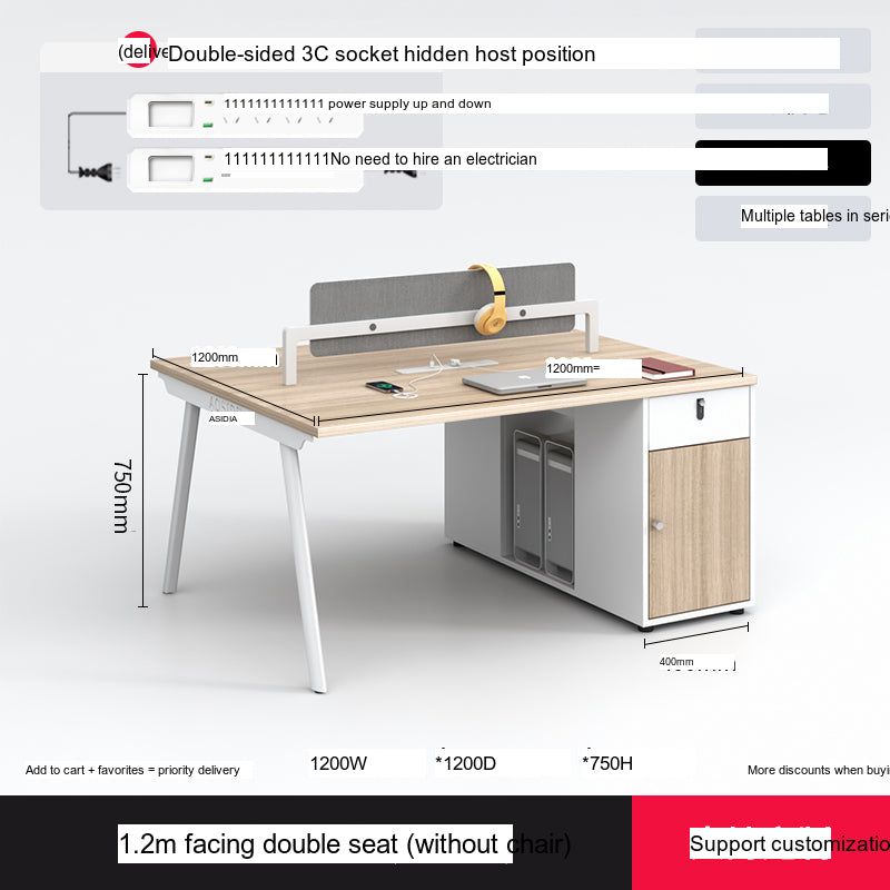 MUTINI Cortland Simple Modern Office Screen Desk Set from MUTINI