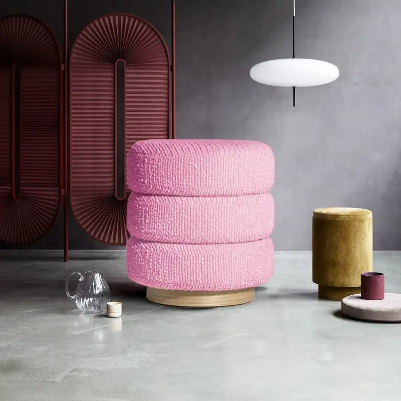 MOXER Astraea Elegant Round Makeup Stool from MOXER