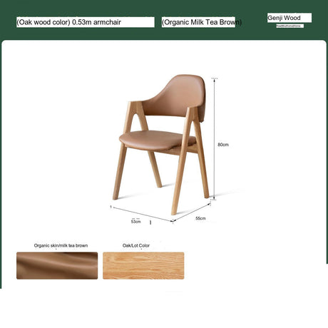GENJI Elysia Contemporary Oak Dining Chair from GENJI