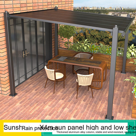MOJIA Magnus Modern Outdoor Gazebo with Sleek Light Panels from MOJIA