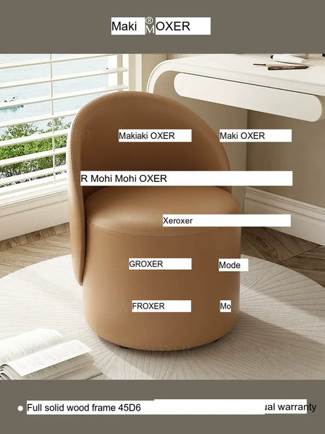 MOXER Aria Luxury Movable Makeup Stool from MOXER