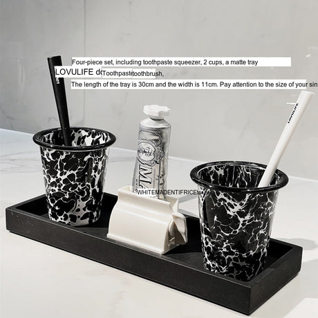 TIANRUN Elowyn Artistic Splash Ink Cup Rinsing Set from TIANRUN