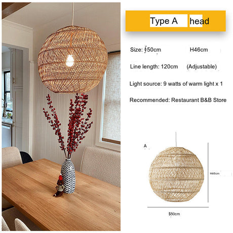 MAILANG Haruki Woven Design Rustic Ceiling Lamp from MAILANG