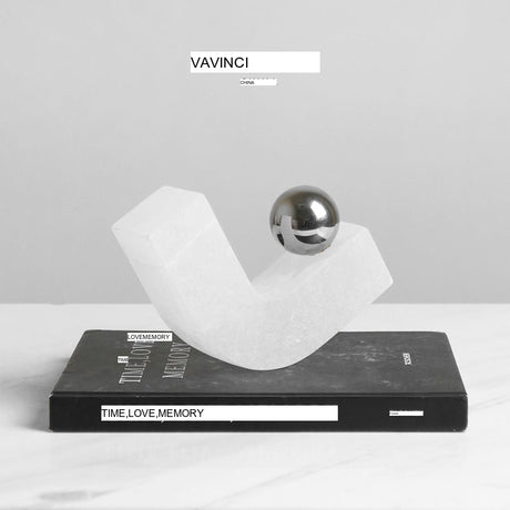 VAVINCI Caelum Unique Geometric Marble Ornament from VAVINCI
