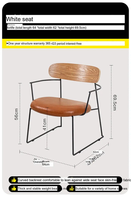 ABOUT WHITE Elowen Cozy Modern Dining Chair from ABOUT WHITE