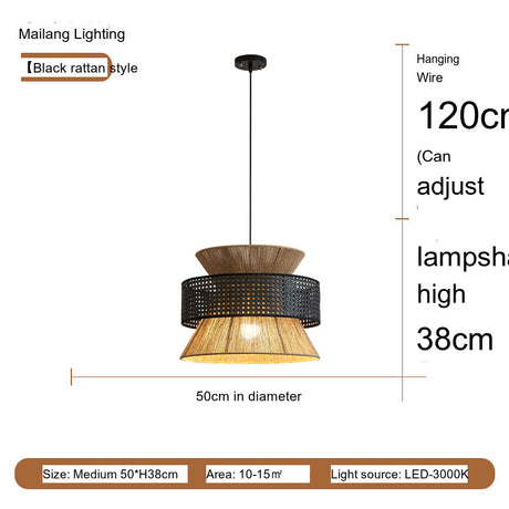 MAILANG Kenji Elegant Hemp Rope Chandelier from MAILANG