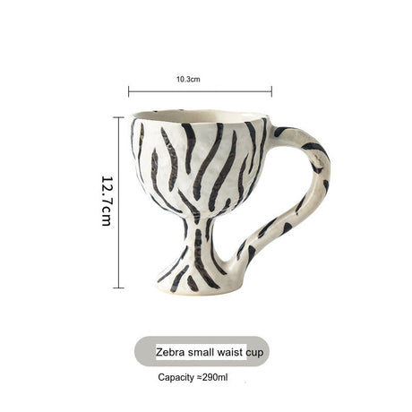LIVETAI Marquess Hand-Painted Zebra Pattern Vase Decor from LIVETAI