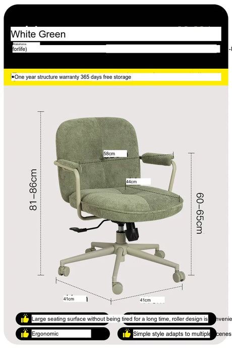 ABOUT WHITE Seville Elegant Modern Luxury Computer Chair from ABOUT WHITE