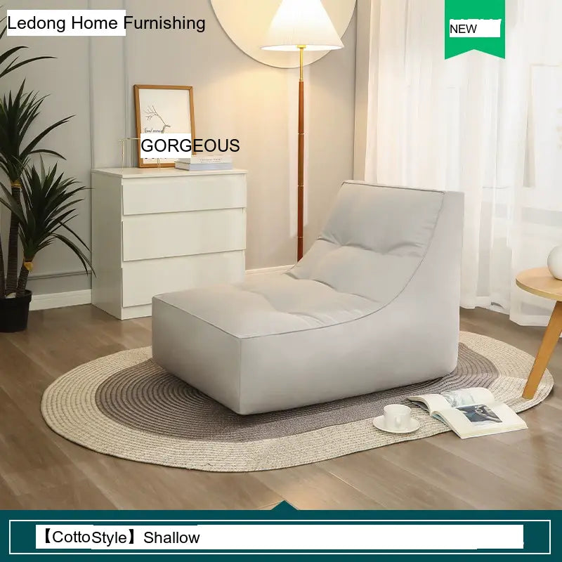 LEDONG Haruka Plush Adjustable Recliner Bean Bag Sofa from LEDONG
