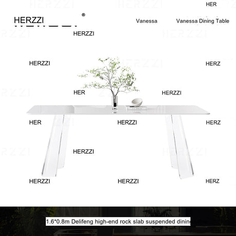 HERZZI Cortland Chic Acrylic Dining Set from HERZZI