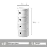NIYE Aveline Minimalist Round Storage Side Table from NIYE