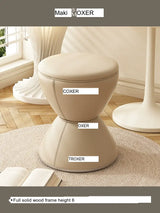 MOXER Elowen Elegant Solid Wood Rotating Dressing Stool from MOXER