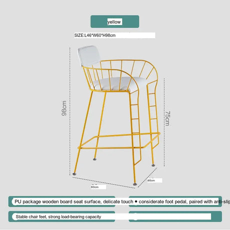 ABOUT WHITE Elysium Modern Minimalist Highfoot Chair from ABOUT WHITE