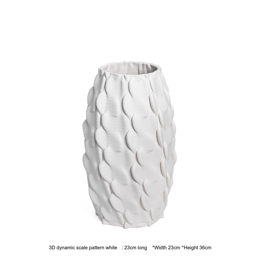 VAVINCI Aeliana Artistic Geometric Ceramic Flower Bottle from VAVINCI