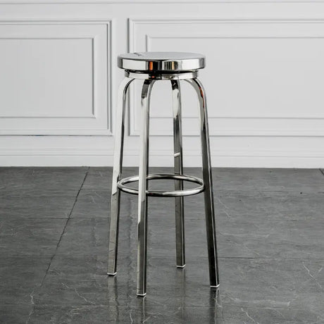 ABOUT WHITE Zorion Elegant Stainless Steel High Stool from ABOUT WHITE