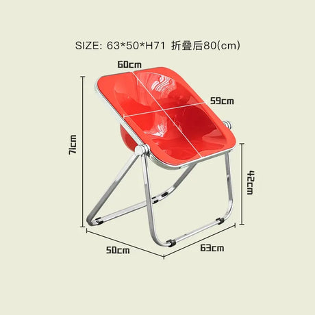 LAZYSPACE Noah Transparent Folding Chair from LAZYSPACE