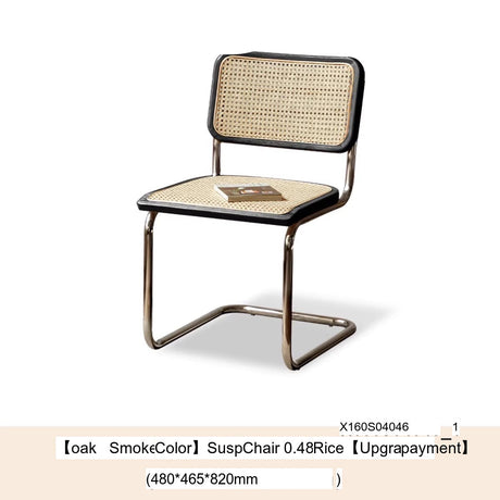 GENJI Haruto Elegant Rattan Backrest Dining Chair from GENJI