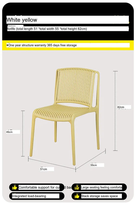 ABOUT WHITE Marisol Sleek Ergonomic Dining Chair from ABOUT WHITE