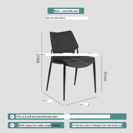 ABOUT WHITE Elowen Elegant Saddle Leather Dining Chair from ABOUT WHITE