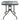 EXCELLENT Santiago Sleek Modern Outdoor Steel Glass Round Table Set from EXCELLENT