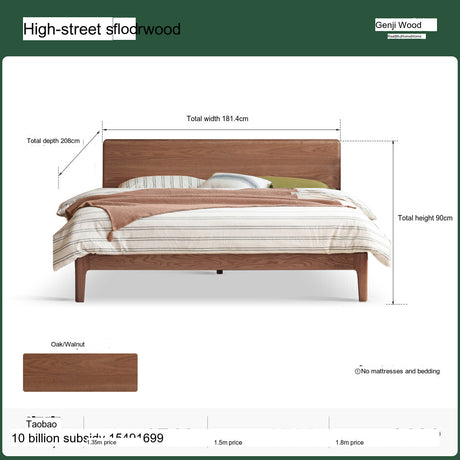 GENJI Aiko Sleek Modern Minimalistic Sun Tanoil Double Furniture from GENJI