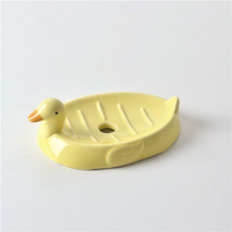 TIANRUN Amaryllis Vibrant Duck-Shaped Soap Holder Drying Rack from TIANRUN