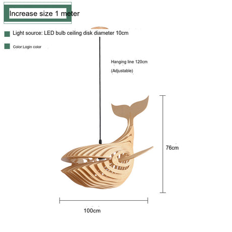 MAILANG Haruki Elegant Japanese Solid Wood Chandelier from MAILANG